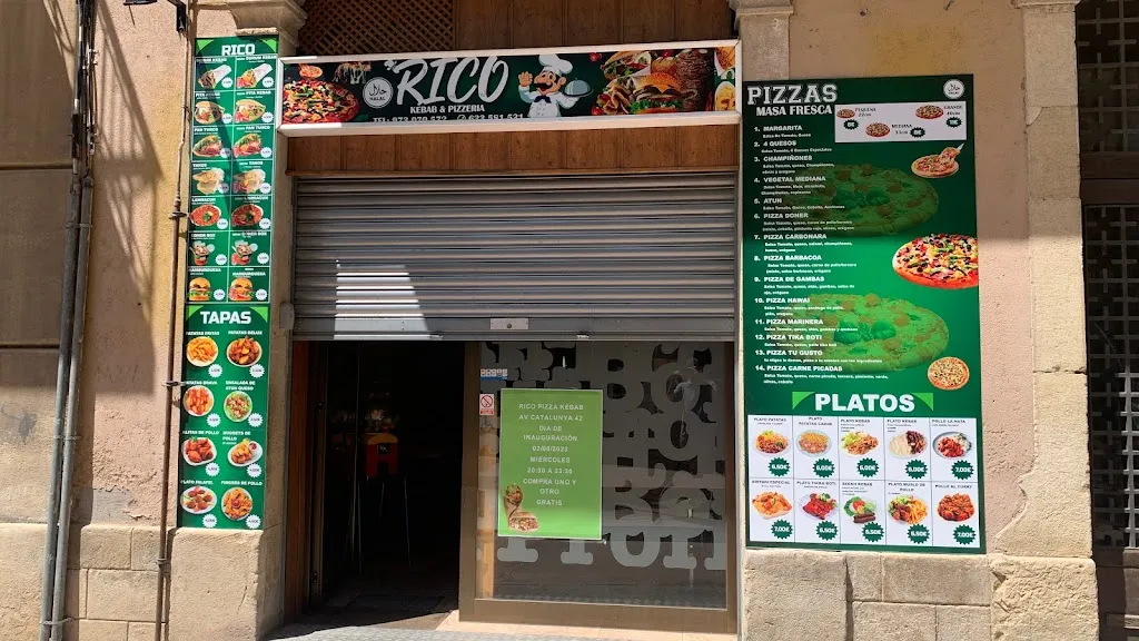 Rico Pizza Kebab House Tarrega